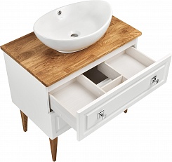 ASB-Woodline Мебель для ванной Каталина 80 white – фотография-8